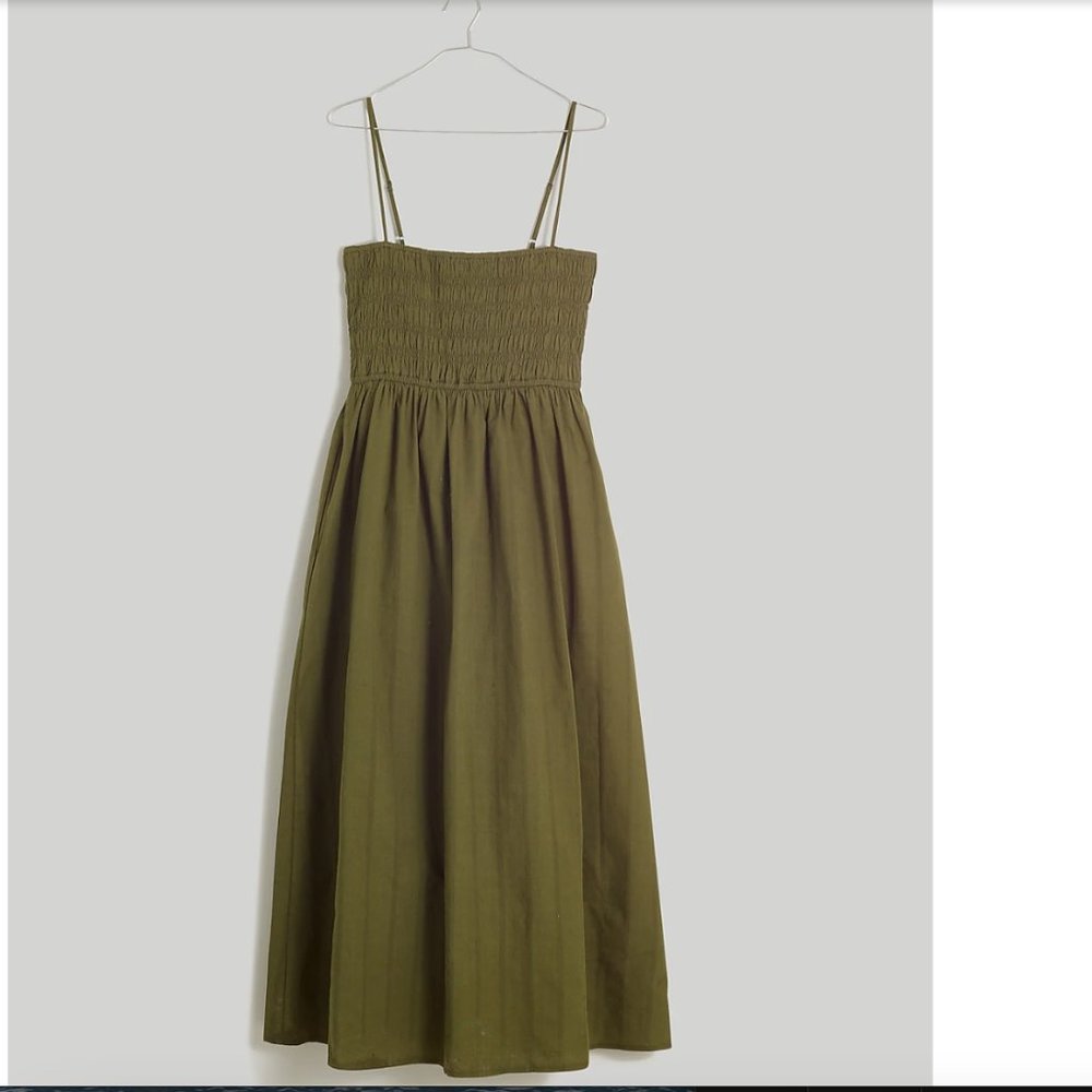 MADEWELL Theo Sleeveless Midi Dress Small NWT